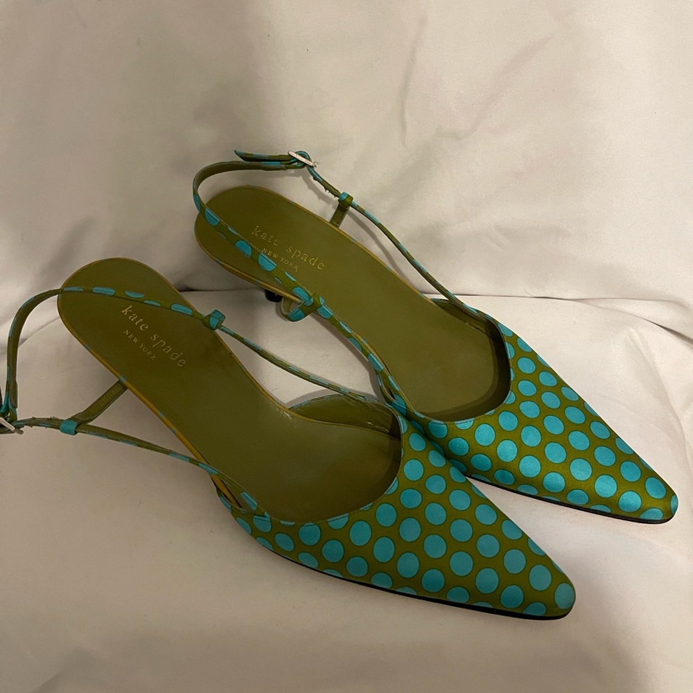 Kate Spade Polka Dot Kitten Heels